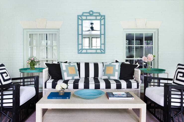 Black And White Striped Furniture