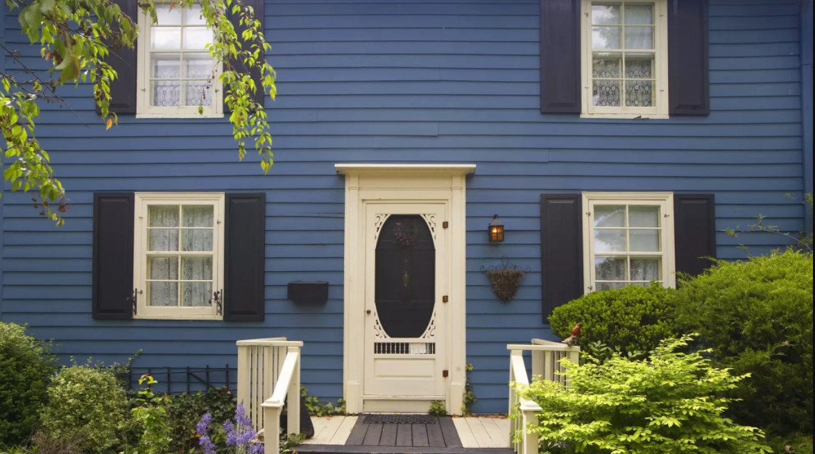 Victorian Home With Blue Siding