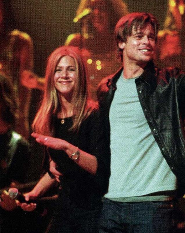 Jennifer Aniston And Brad Pitt At A Sting Concert, 1999