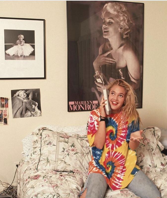 Drew Barrymore In Her Room After Being Emancipated