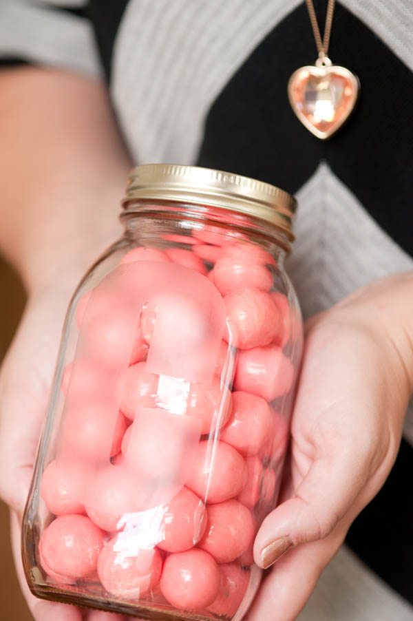 DIY Etched Glass Candy Jar