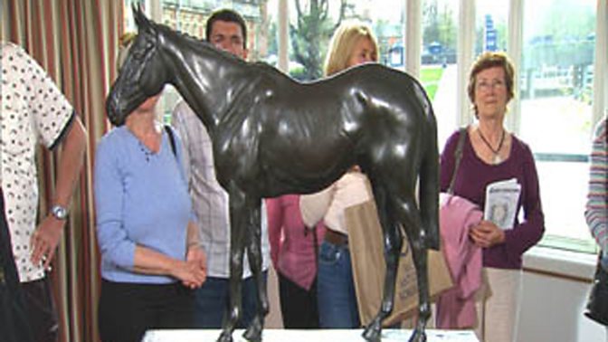 A Bronze Racehorse