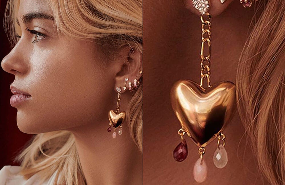 25. Bleeding Heart Earrings