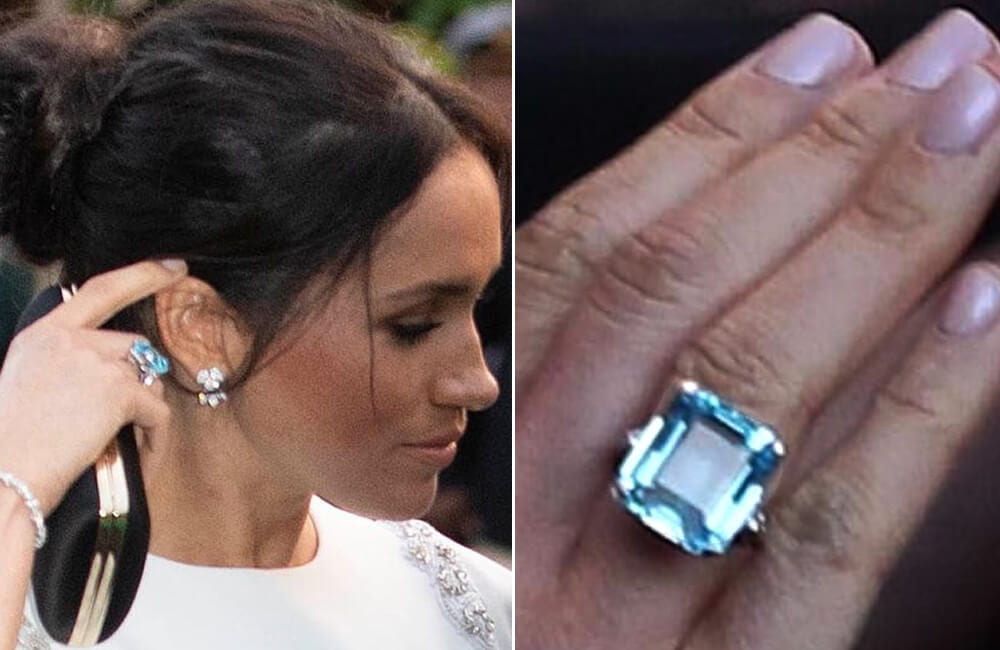 26. Emerald Cut Aquamarine Ring