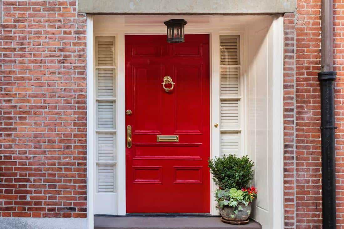 Bright Red Front Door