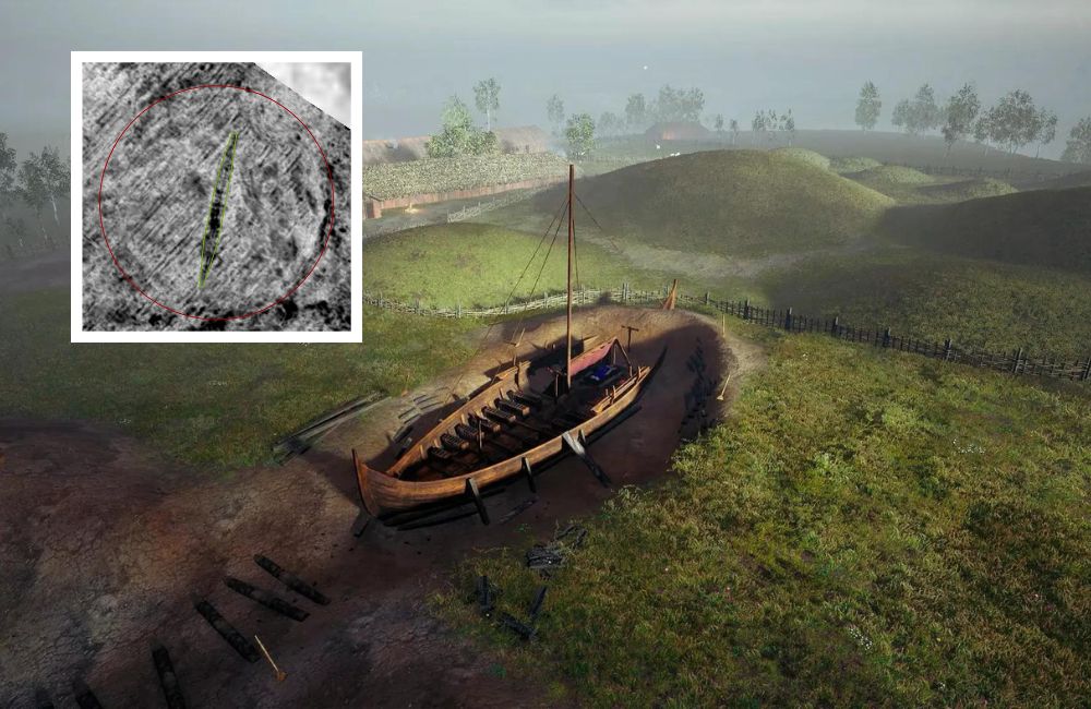 10. 1000-year-old Viking Ship on a Farm