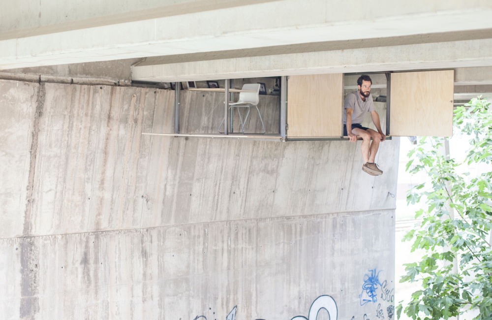 21. Hidden Studio Under a Bridge