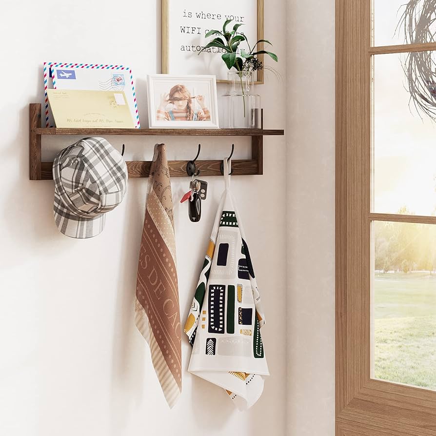 Floating Shelves And Wall Hooks